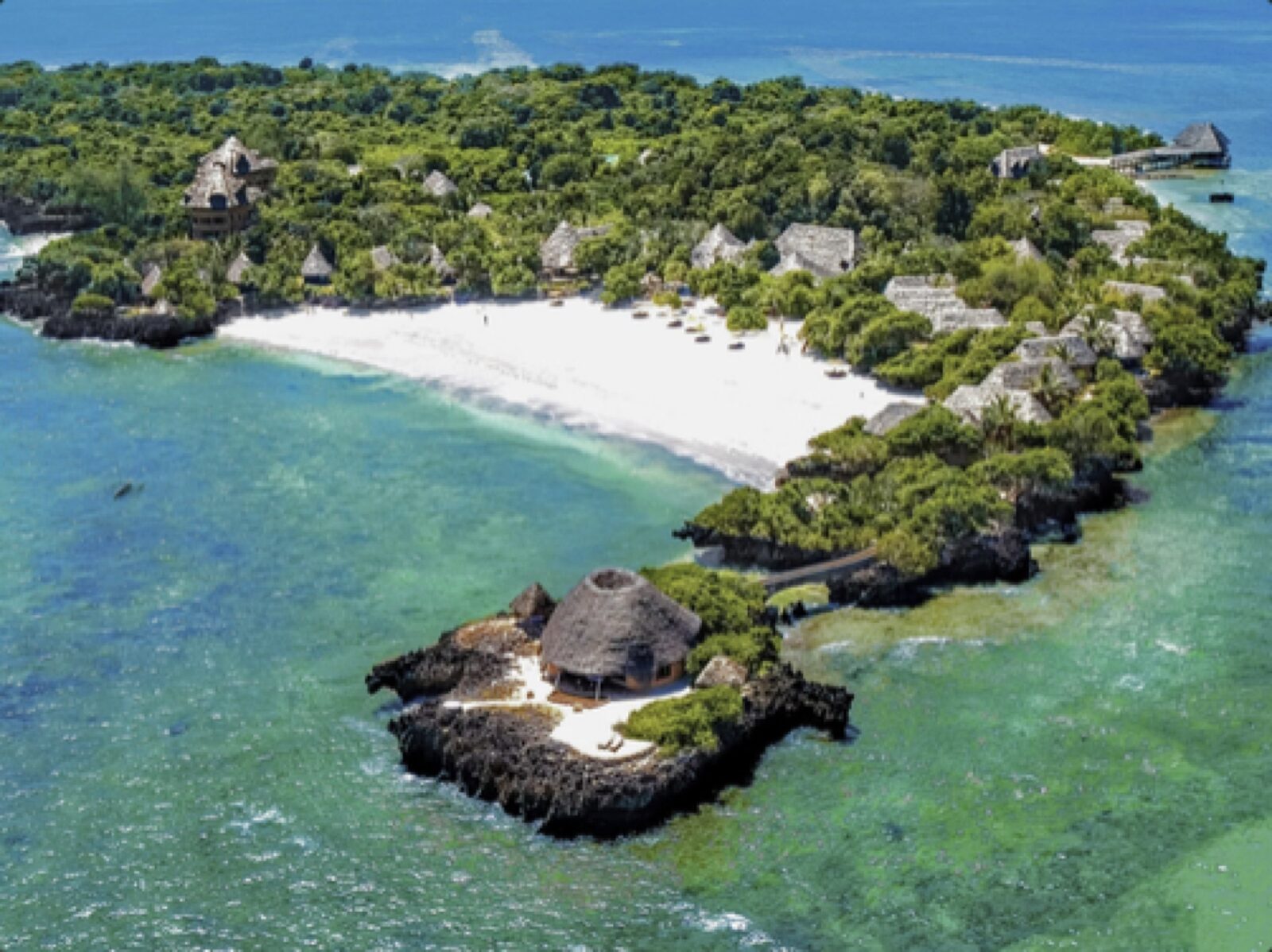 A private beach retreat surrounded by the Indian Ocean at Diani
